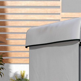 Outsunny Husă pentru mobilier de grădină, husă de protecție pentru mobilier exterior, 215 cm x 155 cm x 150 cm, Gri | Aosom Romania