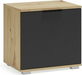 Pantofar CLIF ST-50, stejar artisan/gri antracit, PAL laminat, 50x38x4