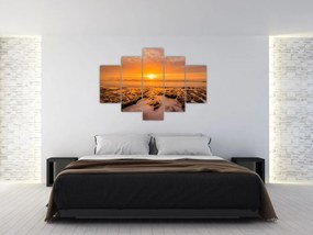 Tablou cu apus de soare (150x105 cm)