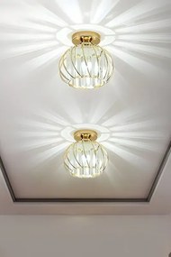 Plafonieră BELLA 1xE27/40W/230V, Ø 20 cm, culoare aurie