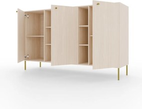 Comodă cu doua usi, 156x41x95cm, Tili System, ADRK Furniture (Culoare: Eucalipt / Eucalipt)