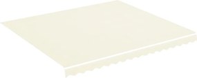 vidaXL Pânză de rezervă copertină, crem, 4x3,5 m