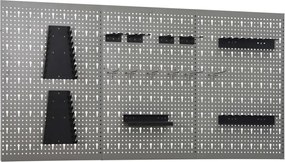 vidaXL Panouri pentru scule de perete, 3 buc., 40 x 58 cm, oțel