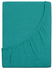 Cearșaf de pat 4Homedin frotir Ideal verde turcoaz , 180 x 200 cm, 180 x 200 cm