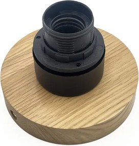 Plafonieră HARMA WOOD 1xE27/15W/230V stejar/alb Ø 30 cm