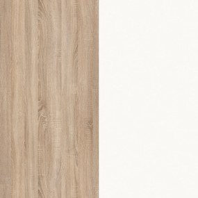 Bufet Oma, Stejar Sonoma/Alb, L 84 cm