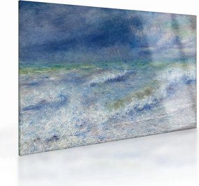 Tablou pe sticlă - Pierre-Auguste Renoir, Seascape, reproducere (70x50 cm)