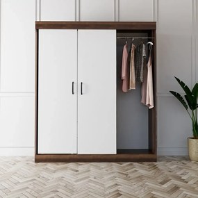 Dulap Homs 4 usi, 2 sertare alb, SD084-017749