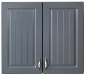 Corp superior 80. cu 2 usi Zebra MDF gri dungi