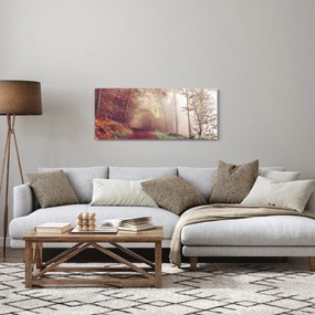 Tablou - Plimbarea de toamnă prin pădure (120x50 cm)