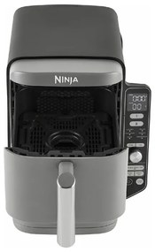 Friteuza cu aer cald Ninja Double Stack XL, 2470 W, capacitate 9.5 litri, interval temperatura 40 - 240 °C, doua zone de gatit, 6 programe, gri