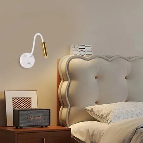 Lampă LED flexibilă de perete Brilagi MAYA LED/3W/230V 4000K alb/auriu