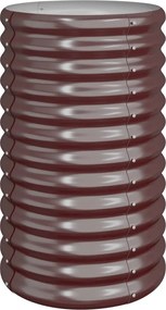 vidaXL Jardinieră grădină maro 40x40x68 cm oțel galvanizat