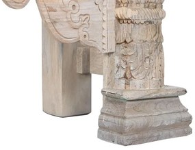 Consola sculptata, natur, din lemn de mango, Emperia