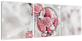 Tablou - Fructe congelate (cu ceas) (90x30 cm)