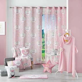 Draperie pentru copii roz 140x260 cm Petite Etoile – douceur d'intérieur