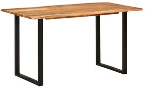 vidaXL Masă de bucătărie, 140 x 70 x 76 cm, lemn masiv de acacia
