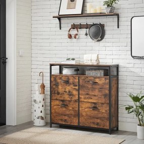 Pantofar FIRA maro/negru