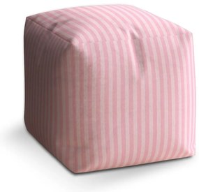 Taburet Cube dungi roz, roz