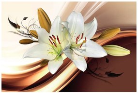 Tapet autoadeziv crin subtil pe fundal abstract
