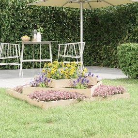 vidaXL Jardinieră, 112x112x27 cm, lemn masiv de pin