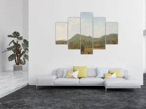 Tablou - Simon Denis,  View Near Naples, reproducere (150x105 cm)