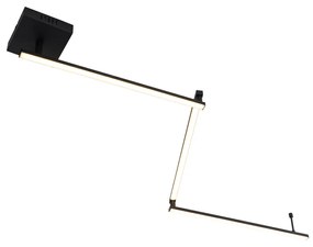 Plafoniera neagră 150,8 cm inclusiv LED reglabilă cu 3 trepte de luminozitate - Annuschka