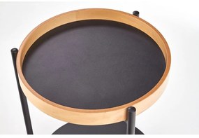 Masa de cafea Rolo, stejar / negru