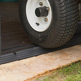 Căsuță de grădină Signature PENT 7X7 din plastic, lemn de frasin