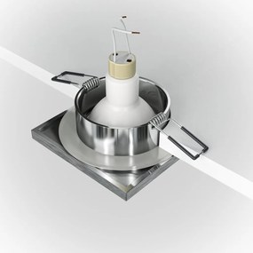 Spot incastrabil design tehnic IP65 Stark argintiu 8,4x8,4cm