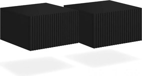 Set noptiere suspendate Nicole 46 cm - negru