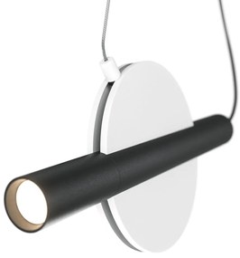 Pendul LED design modern Enigma alb