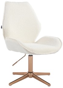 HR350CROSS Scaun Boucle din Catifea Bază Aurie