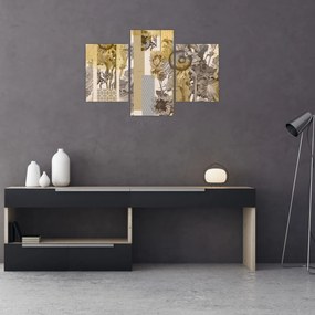 Tablou - Colaj cu floarea-soarelui (90x60 cm)