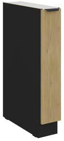 Dulap inferior de bucătărie Carminia 15 D CARGO BB (stejar cremona + negru). 1127989