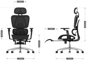 Scaun de birou Eclipse 7.9 (negru). 1087573