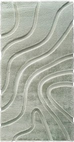Covor, verde/model 3D, 140x200, PUFIN TYP 2