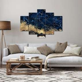 Tablou - Marmură albastru închis (150x105 cm)