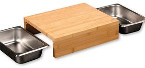 Kesper 58355 Tăietor cu tăvițe, inox, 35 x 29 x9,5 cm
