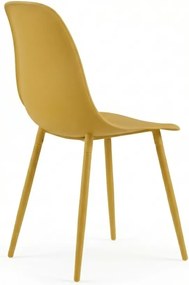 Scaun bucatarie OSAKA plastic, mustar