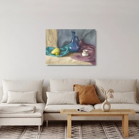 Tablou pe sticlă - Natură moartă pictată (70x50 cm)