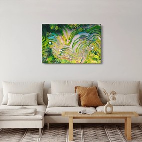 Tablou cu lanuri de orez din privire de sus (90x60 cm)