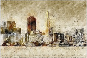 Tablou - Oraș artistic (90x60 cm)