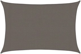 vidaXL Pânză parasolar, antracit, 3 x 5 m, HDPE, 160 g/m²