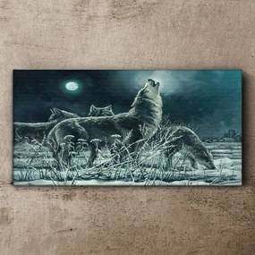 Tablou canvas Pictura Animale Lupi