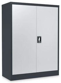 Dulap metalic universal mediu 90 x 40 x 120 cm, încuietoare cilindru, gri deschis - ral 7035