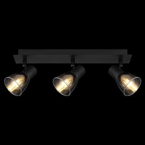 Spot CLAUDE 3xE14/40W/230V negru Globo 54307-3