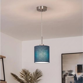 Brilagi - Lustră LED cu cablu NUBILA 1xE27/60W/230V Ø 14 cm albastru închis