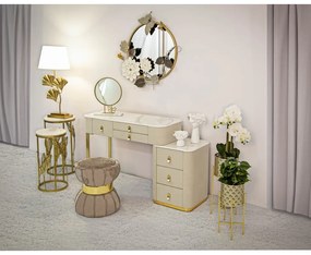 Masă consolă bej-auriu 40x120 cm Beauty – Mauro Ferretti