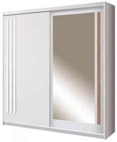 Dressing 2 Usi Glisante, 175X59X215 CM, Alb Antichizat